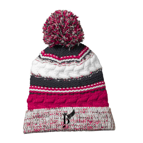 Bash Embroidered Beanie with Ball Thumbnail